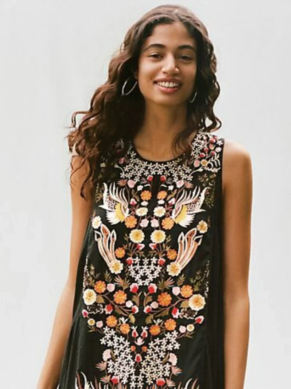NWT Anthropologie Samant Chauhan Jacaranda Tiered Maxi Dress 10 - Picture 3 of 16